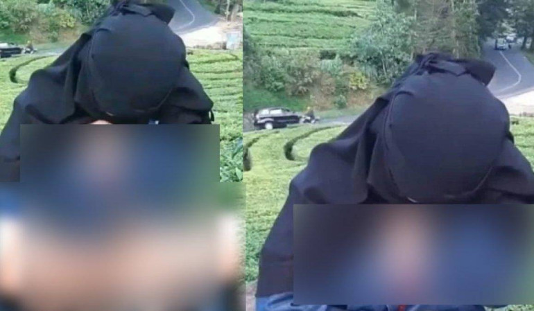 Beredar Video Syur Wanita Bercadar di Kebun Teh Bandung, Polisi Selidiki
