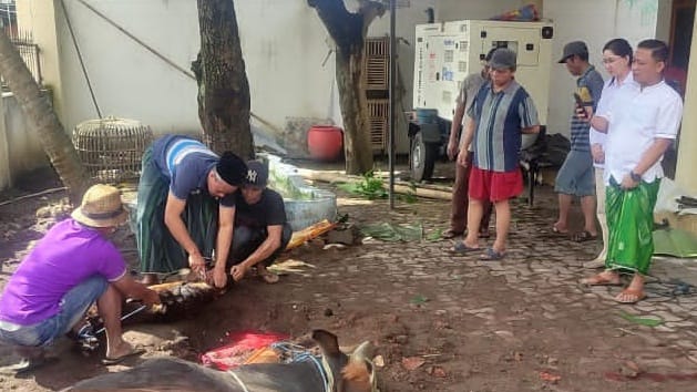 DPC Gerindra Kota Kediri Sembelih 3 Hewan Kurban, Wujud Manfaat Bagi Masyarakat