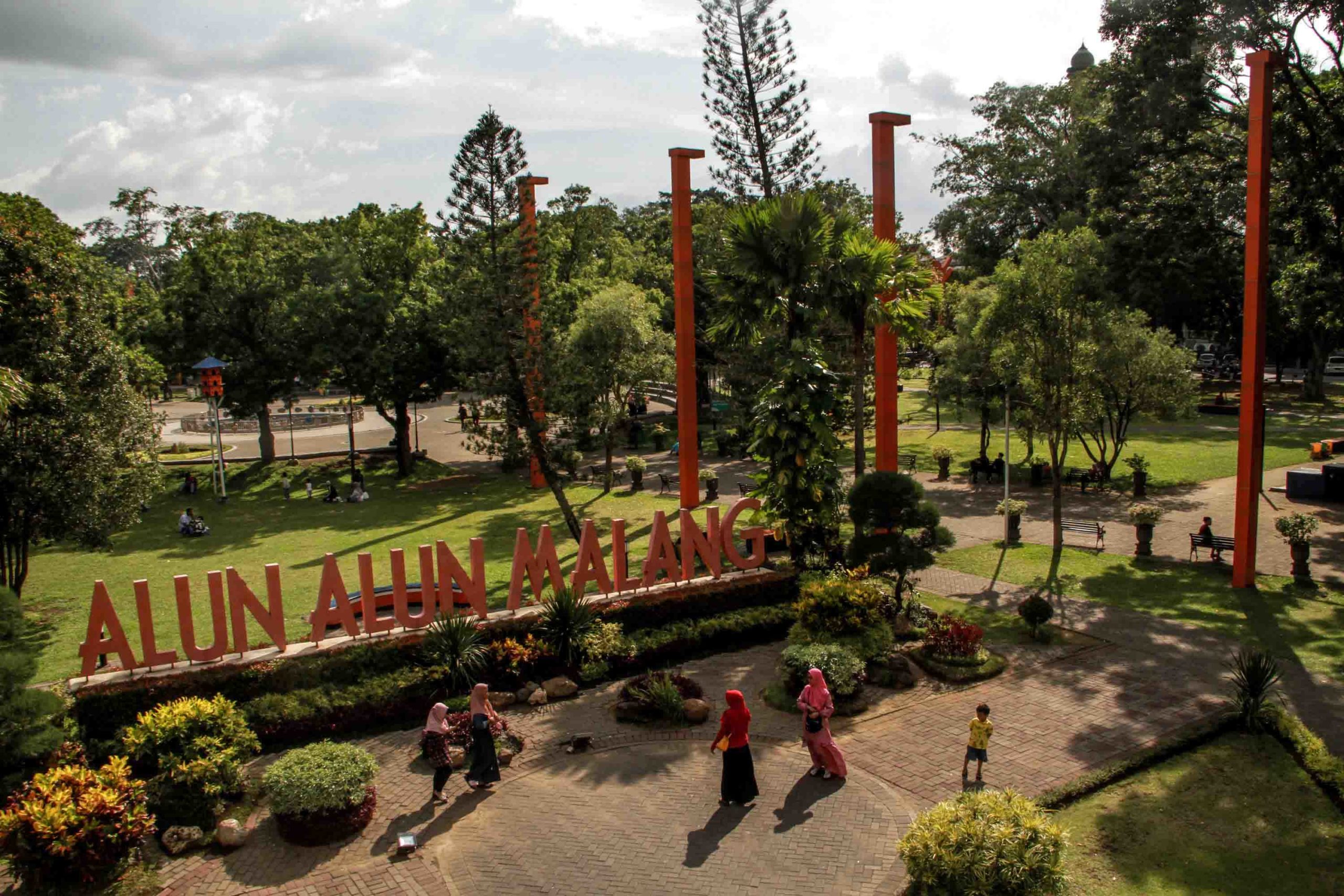 Alun-Alun Merdeka Bakal Makin Cantik, DLH Kota Malang Pasang 70 Lampu