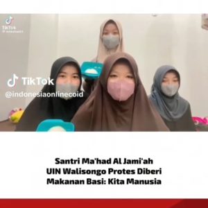 Viral Santri UIN Walisongo Protes Diberi Makanan Basi