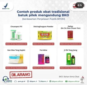 BPOM Rilis Obat Tradisional Berbahaya