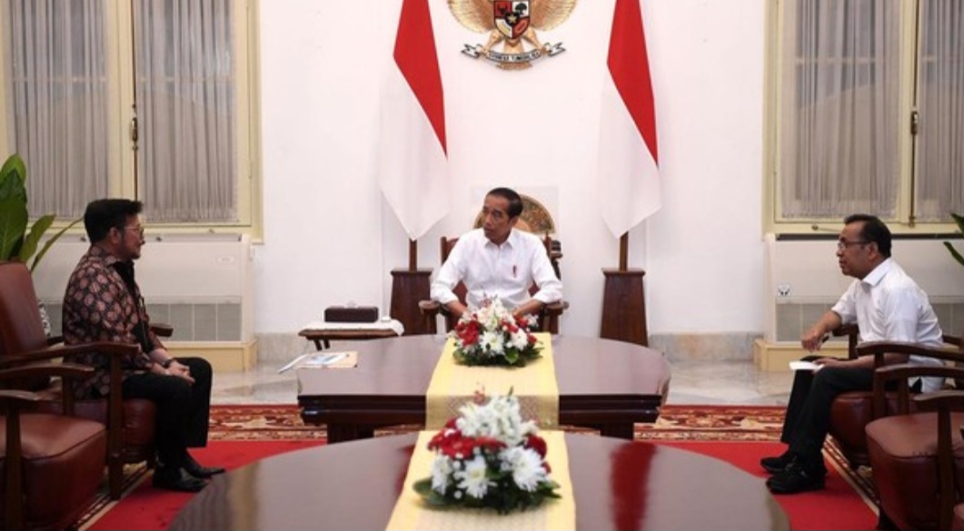 Satu Jam Terima Syahrul Yasin, Jokowi Ditemani Mensesneg