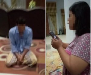 IRT Jablai Dasteran Digrebek Warga Saat Masukkan Pria Sarungan Tengah Malam