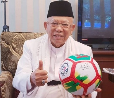 Indonesia Vs Maroko, Wapres Ma’ruf Amin Minta Timnas Main Habis-habisan