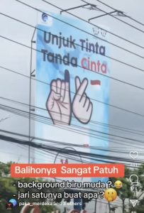 Baliho Kemkominfo Ada Simbol Cinta, Netizen Tuding Beri Dukungan Paslon