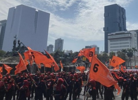 Demo Buruh Batal di MK, Geser ke Kedubes AS