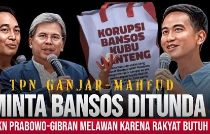 TPN Ganjar-Mahfud Usul Bansos Ditunda, Ini Kata TKN Prabowo-Gibran