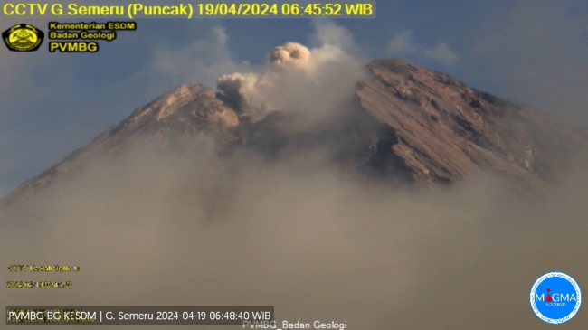 Gunung Semeru Mengamuk: Erupsi Tiga Kali dalam Sehari, Status VONA Dinaikkan Jadi Oranye