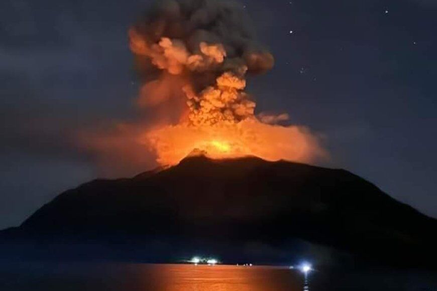 Gunung Ruang Erupsi Sejak Selasa Kemarin, Trending X