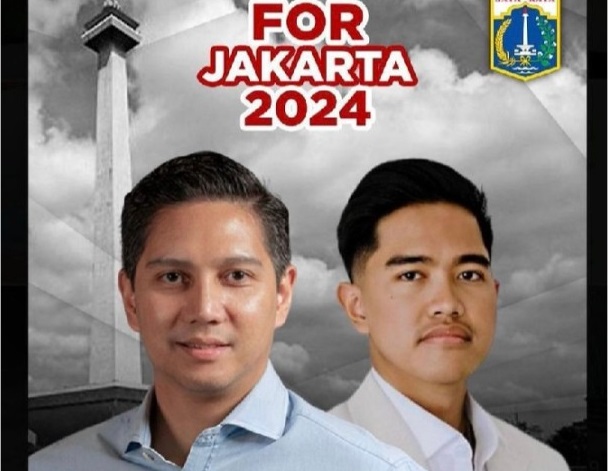 Poster Digital “For Jakarta 2024” Budi Djiwandono dan Kaesang Pangarep Beredar di Medsos