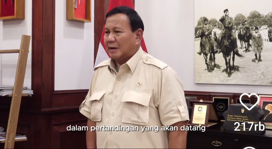 Prabowo Beri Semangat ke Timnas U-23: Bangkitlah!