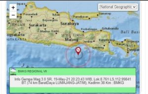 Dua Gempa Guncang Lumajang, Getaran Terasa di Sejumlah Daerah