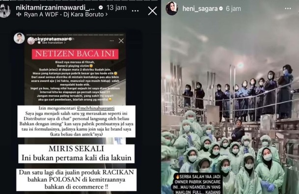 Perseteruan Panas Owner Skincare, Nikita Mirzani Ancam Turun Tangan