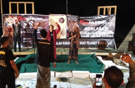 Lawan Sistem, Gabungan Relawan Gresik Siap Menangkan Bumbung Kosong