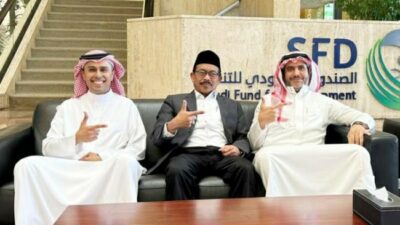 Desain Kaligrafi Kampus 3 UIN Maliki Malang Curi Perhatian Saudi Fund for Development