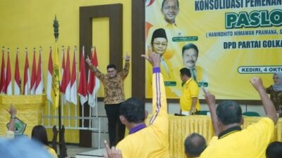 Bermodal Mesin Partai Solid, Golkar Kediri Optimis Dhito-Dewi Menang Mutlak