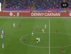 Eh, Wajah dan Nama Denny Caknan Muncul di Laga Barcelona v Espanyol