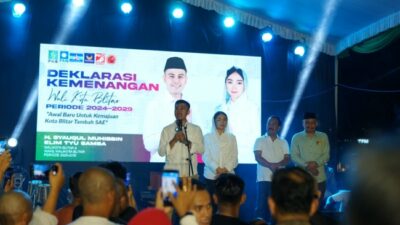 Ibin-Elim Menang di Hitung Cepat Pilkada Kota Blitar, Ajak Semua Warga Bersatu