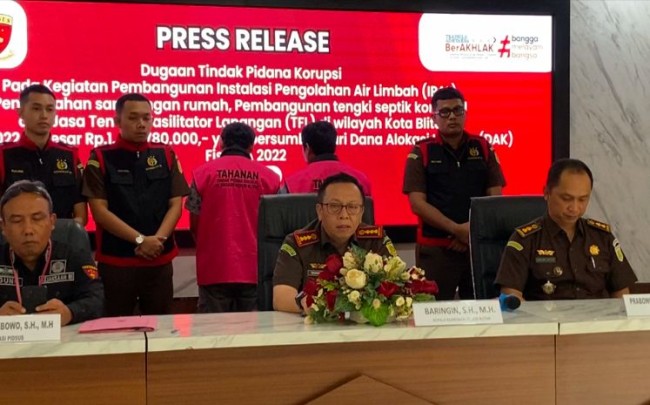 Kejaksaan Tahan 2 Tersangka Korupsi IPAL di Kota Blitar