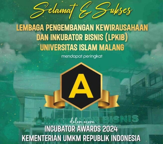 LPKIB Unisma Raih Peringkat A Inkubator Award 2024, Bukti Komitmen Dukung Kewirausahaan Nasional