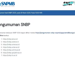 Hasil SNBP 2025 Diumumkan Hari Ini: Cek Kelulusan dan Segera Daftar Ulang