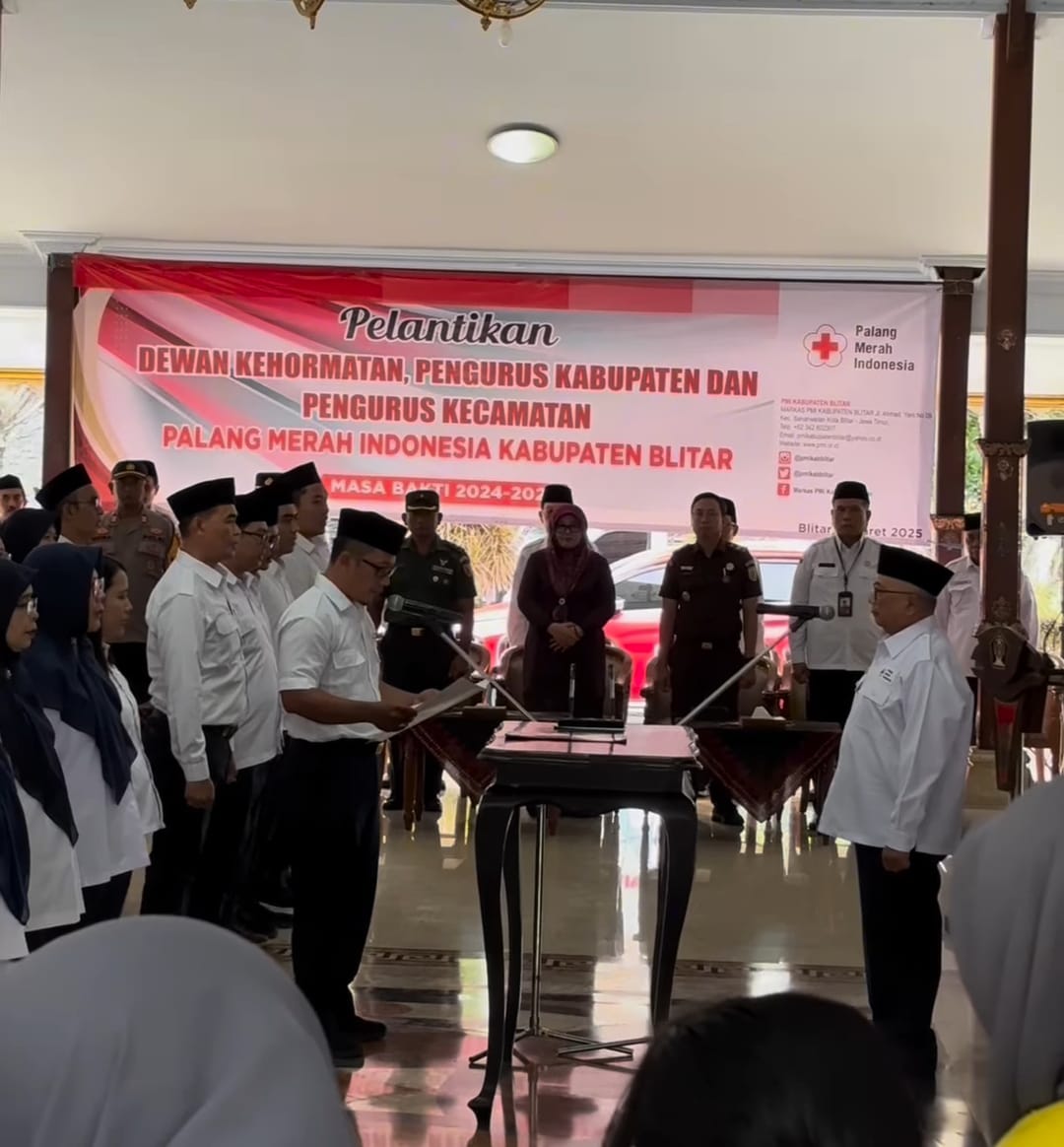 Pengurus PMI Kabupaten Blitar Resmi Dilantik, DPRD Dorong Sinergi Kemanusiaan