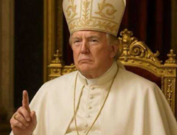 Gambar AI Trump Kenakan Jubah Paus Gemparkan Jagat Medsos Jelang Konklaf Vatikan