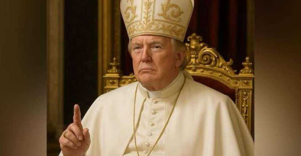 Gambar AI Trump Kenakan Jubah Paus Gemparkan Jagat Medsos Jelang Konklaf Vatikan