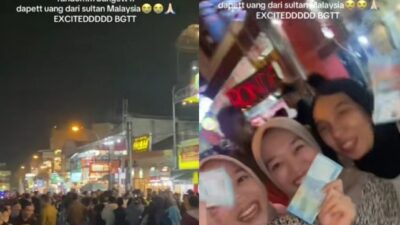 Bagi-bagi Duit ala Papa Salam Sultan Malaysia di Malang Raya