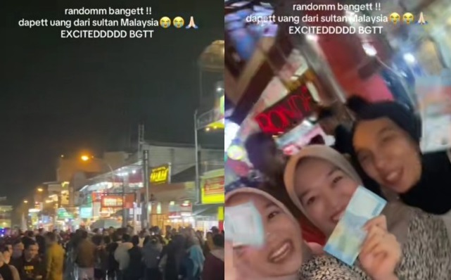 Bagi-bagi Duit ala Papa Salam Sultan Malaysia di Malang Raya