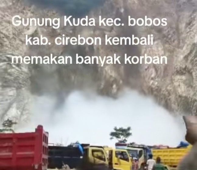 Detik-detik Mencekam Longsor Gunung Kuda Cirebon: 5 Penambang Tewas