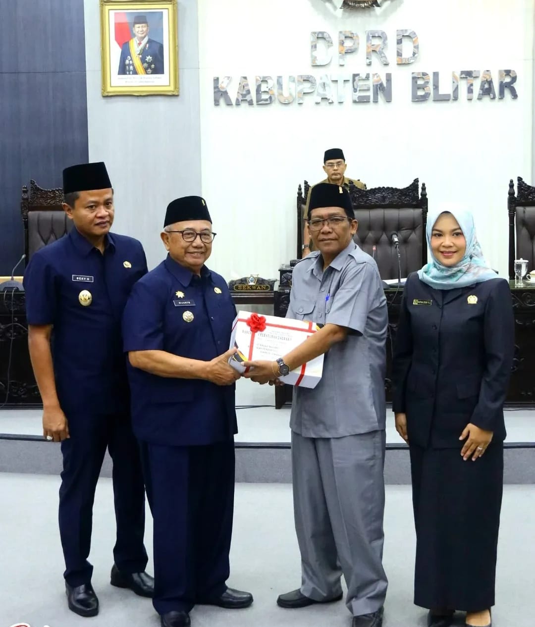 Bupati Blitar Sampaikan Ranperda Pertanggungjawaban APBD 2024 di Rapat Paripurna DPRD