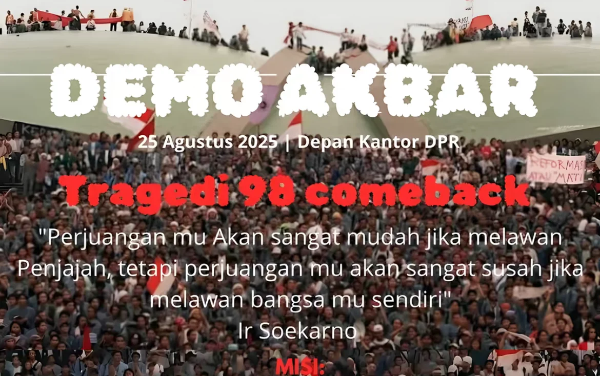 Seruan Aksi Bubarkan DPR 25 Agustus: Demo Tanpa Tuan di Tengah Amarah Publik