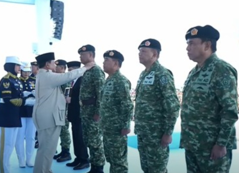 Prabowo Kukuhkan 6 Kodam Baru dan Lantik Wakil Panglima TNI