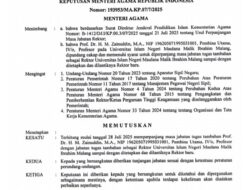 Pilrek Belum Usai, Kemenag Perpanjang Kepemimpinan Prof Zainuddin di UIN Maliki Malang