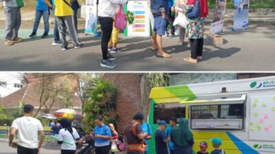 BPJS Ketenagakerjaan Gelar Open Booth di Car Free Day Ijen Malang
