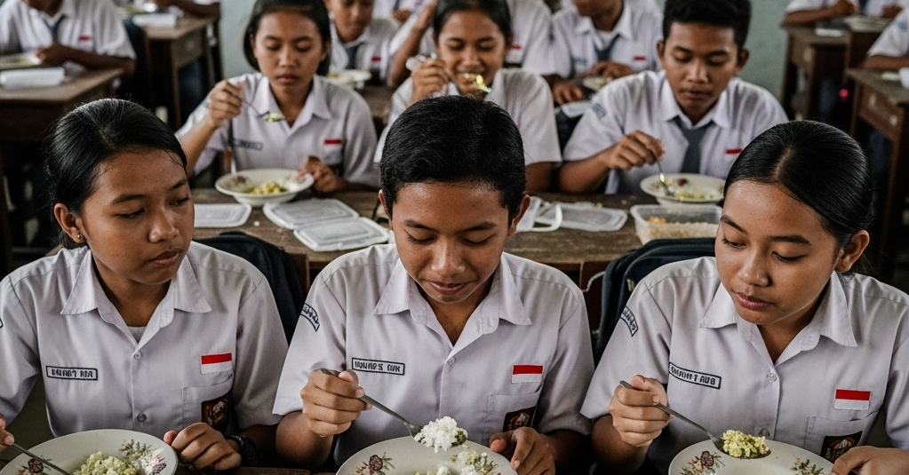 Program Makan Gratis Jombang Diprotes: Nasi Keras, Ayam Basi
