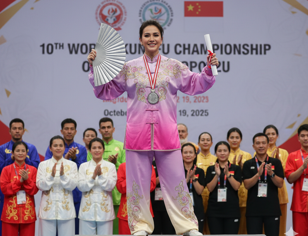 Lebih dari Sekadar Diva, Kris Dayanti Ukir Sejarah di Panggung Kungfu Dunia