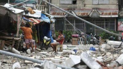 Gempa Filipina Tewaskan Puluhan Warga, Cebu Porak-poranda