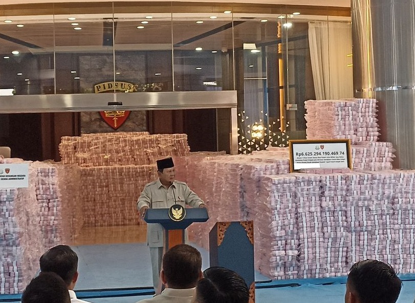 Lawan Preman Korporasi, Prabowo Pamerkan Tembok Uang Rp 6,6 Triliun
