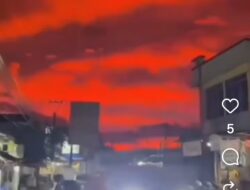 Viral Langit Pandeglang Berwarna Merah Pekat, Benarkah Pertanda Buruk?