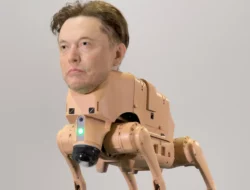 Satir Beeple: Robot Anjing Wajah Elon Musk & Zuckerberg Laku Rp10 Miliar