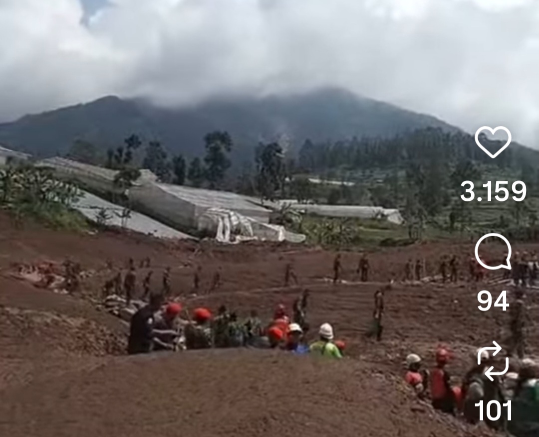 23 Marinir Ikut Tertimbun Longsor Cisarua, 4 Ditemukan Meninggal