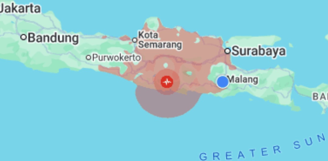 Gempa Magnitudo 5,5 Guncang Pacitan, Tak Berpotensi Tsunami