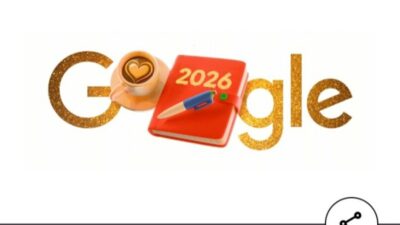 Google Rayakan Tahun Baru 2026 dengan Doodle Bertema Resolusi