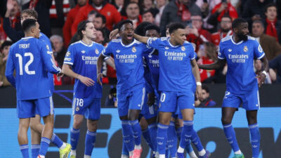 Madrid Bungkam Benfica di Da Luz lewat Gol Roket Vinicius