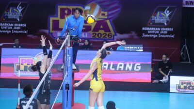 Livin’ Mandiri Bangkit, Kalahkan Medan Falcons di Malang