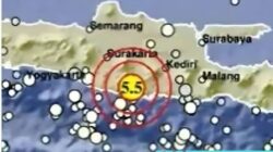 Gempa M6,4 Guncang Selatan Jawa, Pacitan Siaga