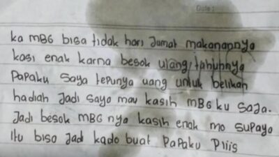 Cerita Mengharukan dari Sigi: Siswi Ingin MBG Lebih Enak untuk Hadiah Ultah Ayah