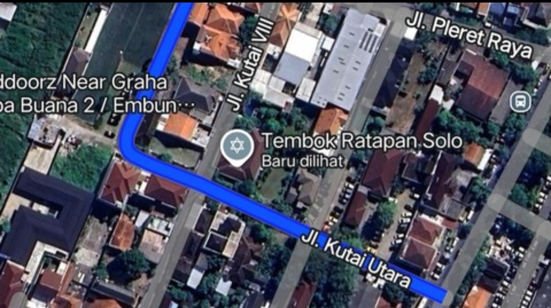 Viral, Lokasi Rumah Jokowi di Maps Berubah Jadi Tembok Ratapan Solo